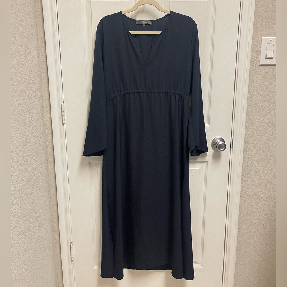 Claridge + King Navy Maxi Dress
